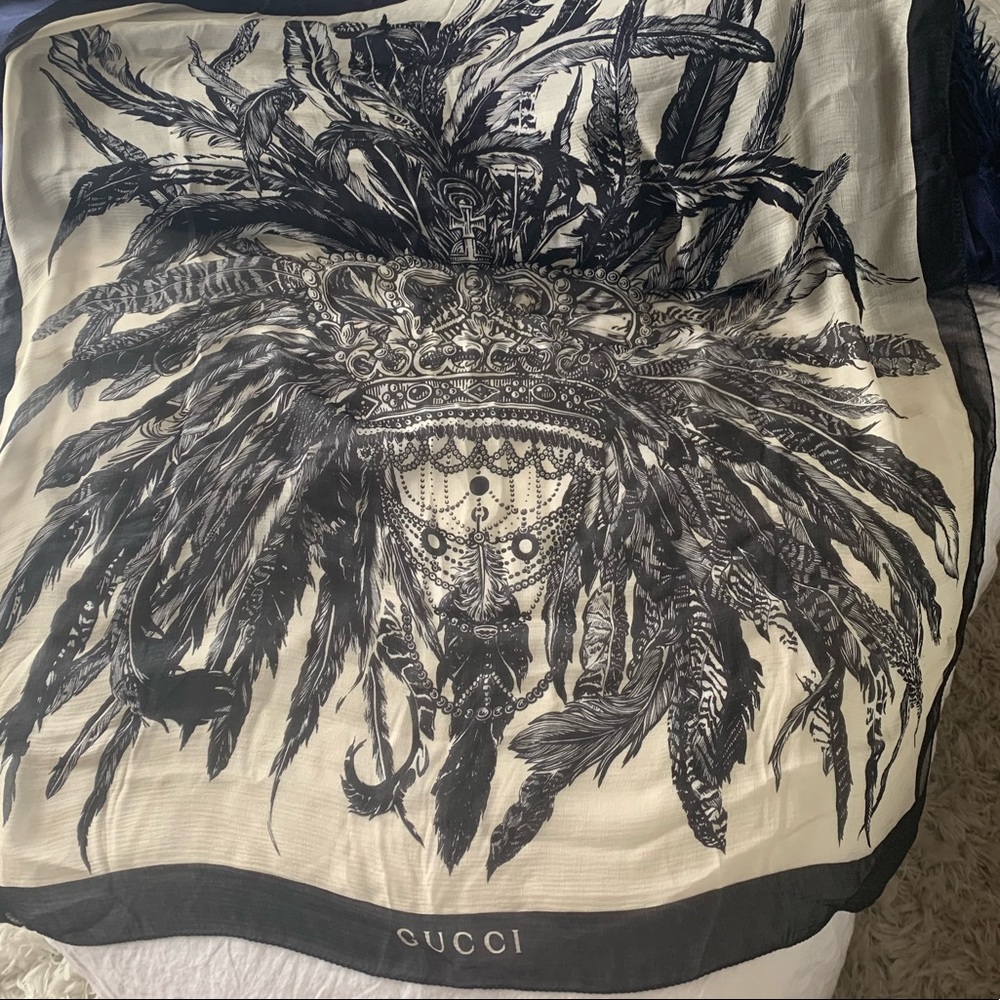 Gucci Chiffon Scarf